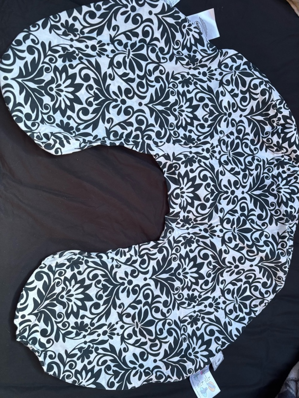 Black and White Boppy Nursing Pillow Cover